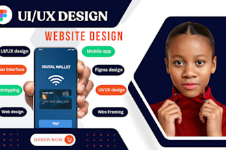 create a figma UX design figma UI design figma mobile app figma landing page