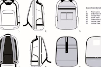 do bom bag tech pack tech sheet handbag tech pack custom bag tech pack