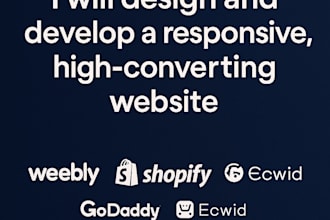 design build create setup redesign a responsive weebly website