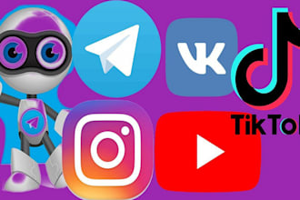 build social media tiktok bot and app automation bot