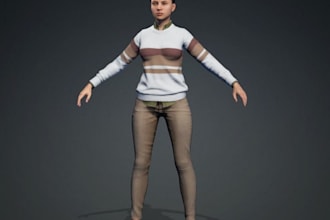 sculpt 3d nsfw or sfw 3d character, model, texture, metahuman and 3d animation