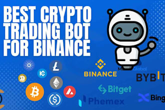 create custom crypto wallet bot bitcoin,bybit and binance futures copy trade bot