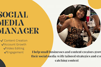 manage and grow your social media account with content strategy
