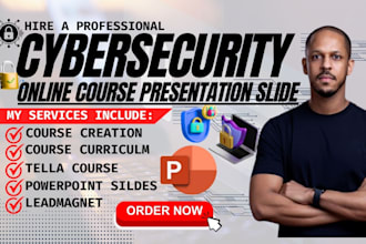 do cybersecurity powerpoint presentation, webinar, tella curriculum, pitch deck