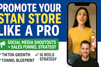 design, set up, and promote your stan store to skyrocket sales