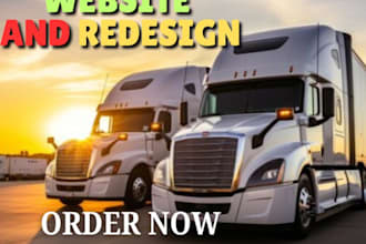 design company  logistics website trucking logo  business proposal startups