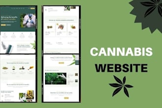 build medical or cannabis, weed, hemp, marijuana cbd ecommerce website