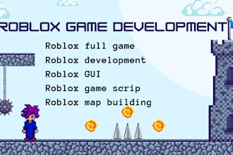 develop roblox full game creation roblox development roblox game script and map