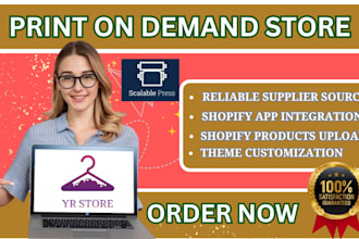 create print on demand shopify pod with scalable press yr store yazoo printway
