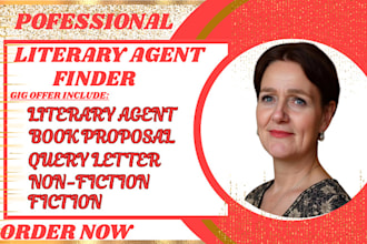 review your book to qualified literary agent write query letter, book proposal