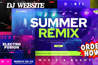 create music dj blogs website producer podcast website with radio website
