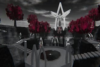 make detailed custom vrchat world, 3d vrc world, vr world and metaverse world