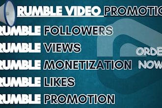 do organic rumble promotion to make it reach high engagement