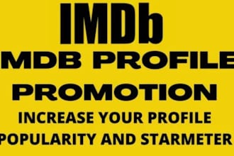 boost imdb starmeter, imdb promotion, increase movie rating promote imdb profile