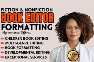 do book editor ghost book writer nonfiction ghostwriter typeset formatting ebook