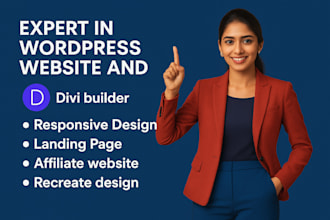 design premium wordpress website with divi theme builder