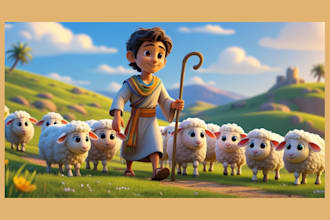 design christian story book illustration children kids bible themed storybook