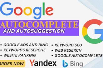do goggle autocomplete and keyword research for SEO