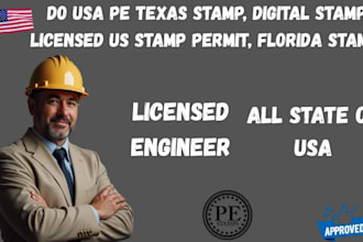 do architectural stamp, usa pe stamp, architectural stamp