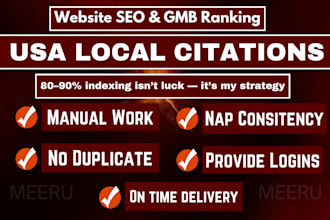do top 300 USA local citations and directory submission