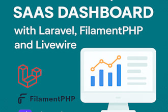 develop a saas dashboard with laravel, filamentphp