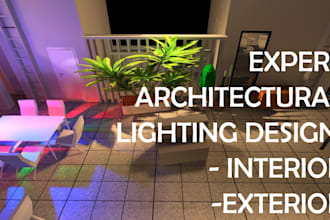 do architectural exterior and interior lighting design