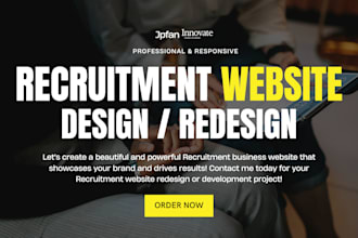 design recruitment website design staffing website develop business website