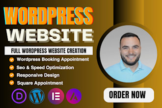 setup square appointment website, wordpress booking appointment website