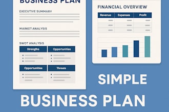 create business plans and exel spreadsheets for your project