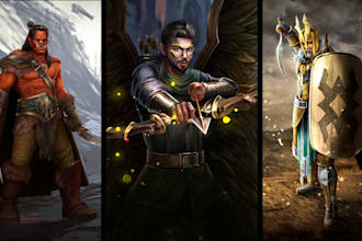 illustrate fantasy art creatures and characters