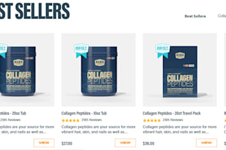 design custom private label supplement shopify store vitamin dropshipping store