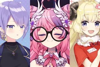 draw anime art illustration character design fanart pfp vtuber