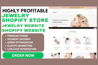 design profitable jewelry shopify store jewelry website wrist watch website