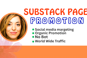 do organic substack promotion, substack page link promotion to active audience