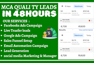 generate live transfer mca leads life insurance lead generation