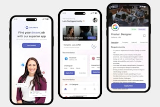 build job finder app, job portal app, job listing app