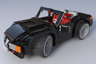 do 3d lego model design custom lego moc pdf manual instructions xml part list