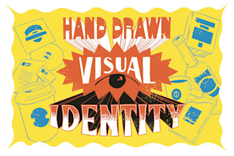 design a custom hand drawn visual identity for your brand