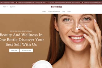 build skincare shopify cosmetic beauty shopify store shopify skincare website