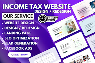 design tax website finance website income tax preparaton website booking website