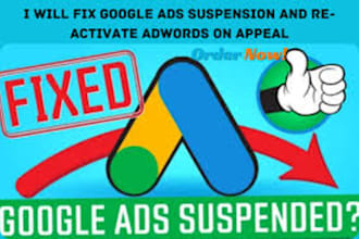 fix suspension, undefined, google ads, tik tok ads