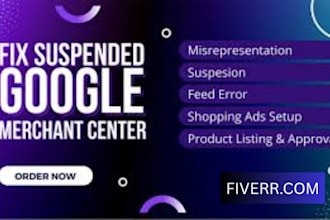 fix google merchant center suspension, misrepresentation, gtin and shopping ads