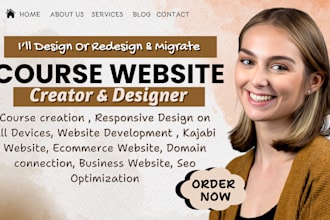 setup course website on thinkific teachable learnworlds kajabi course website