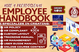 do HR policies and procedures manual, employee handbook, and onboarding program