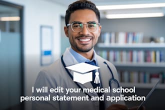 edit your medical school personal statement and application or MD phd statement