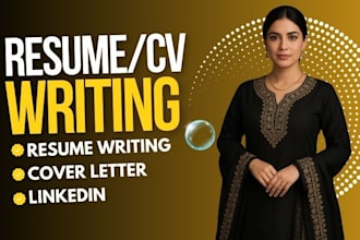 create a pro CV, resume, cover letter and optimize linkedin
