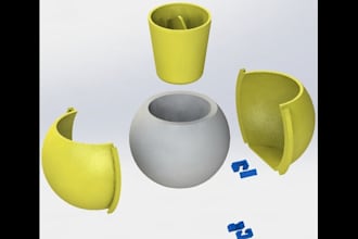 do 3d plastic mold chocolate mold silicone mold design in stl and solidwork