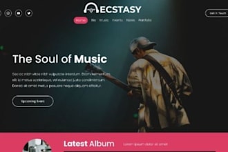 build squarespace music website band dj artist event website podcast website