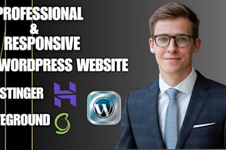 design wordpress website on hostinger siteground bluehost ionos godaddy website