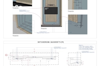 create technical drawing for furniture and interior design